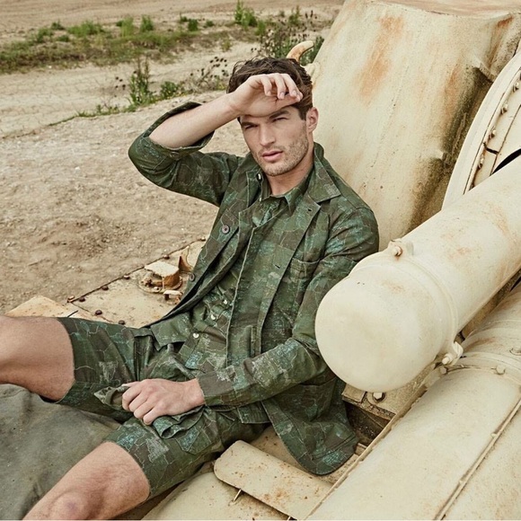 Realm & Empire Retro Mod Map Camo Combat Jacket XL - Picture 11 of 11